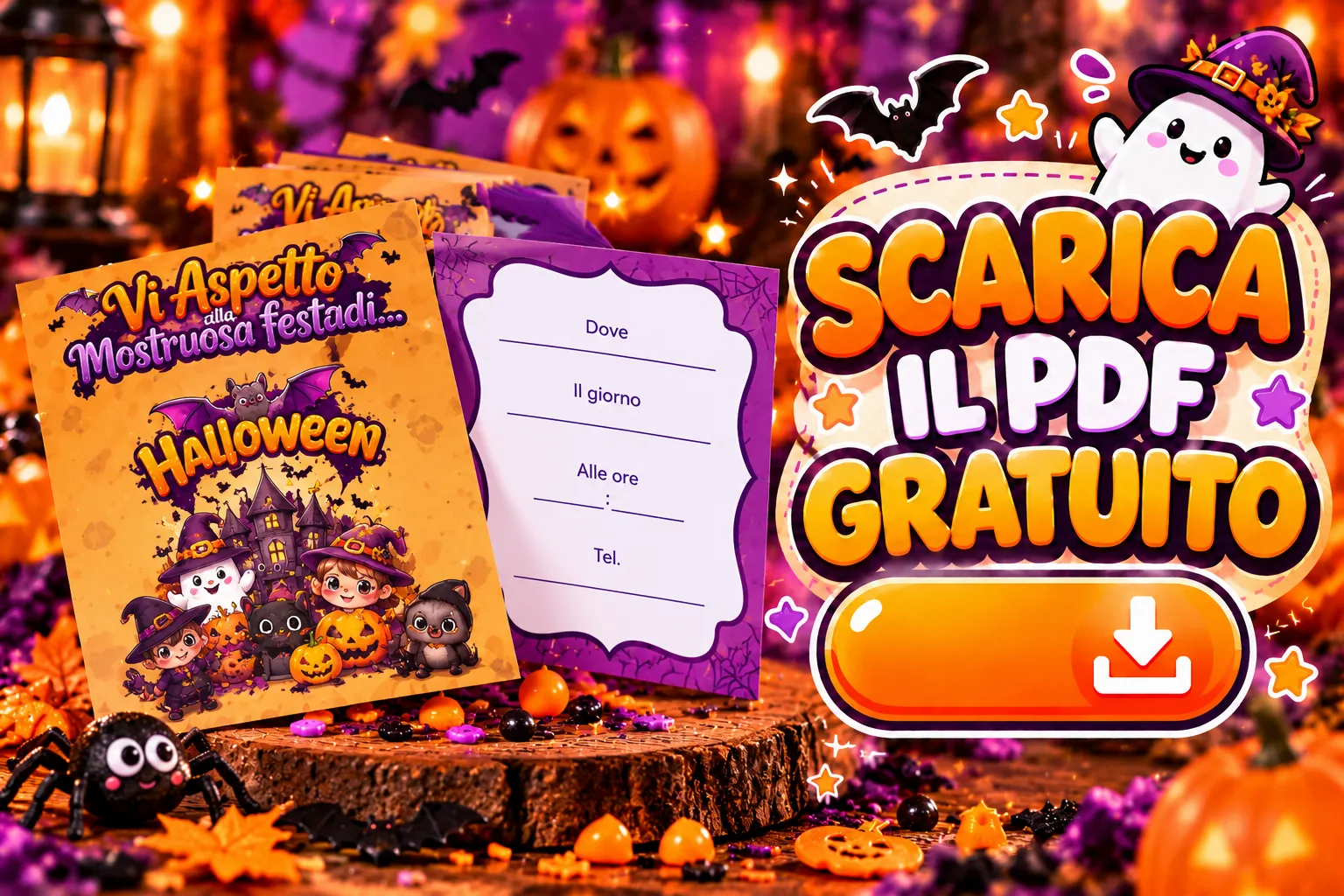 Scarica gli inviti per la tua festa di halloween!